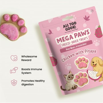 All Too Good  Mega Paws Freeze-Dried Treats Chic w/Pitaya 54g